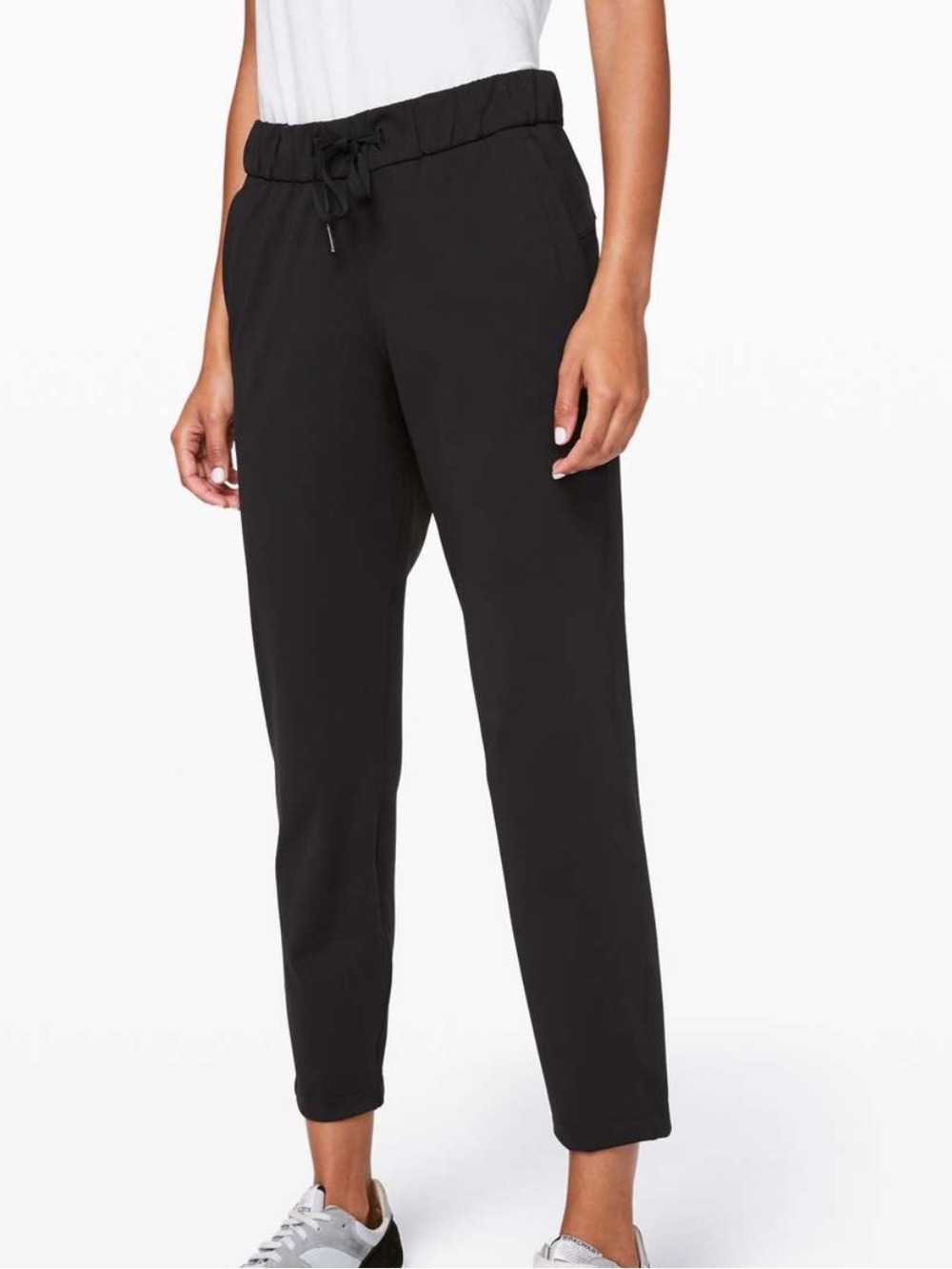lululemon athletica Black Elastic Waist Ankle Pants